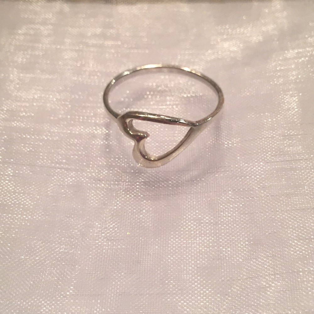 Sterling silver heart ring